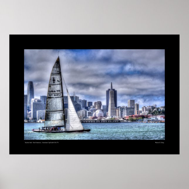 Poster Skyline Sail - São Francisco (Frente)