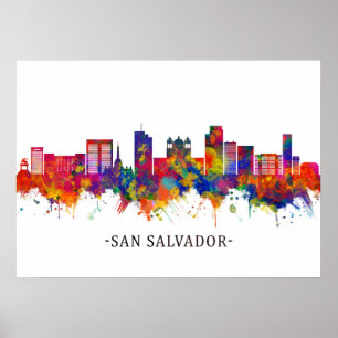 Poster Skyline San Salvador