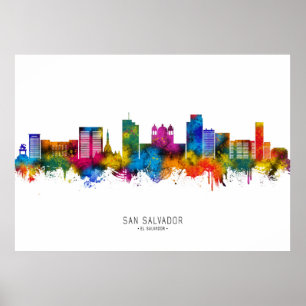 Poster Skyline San Salvador