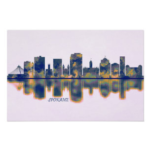 Pôster Skyline Spokane