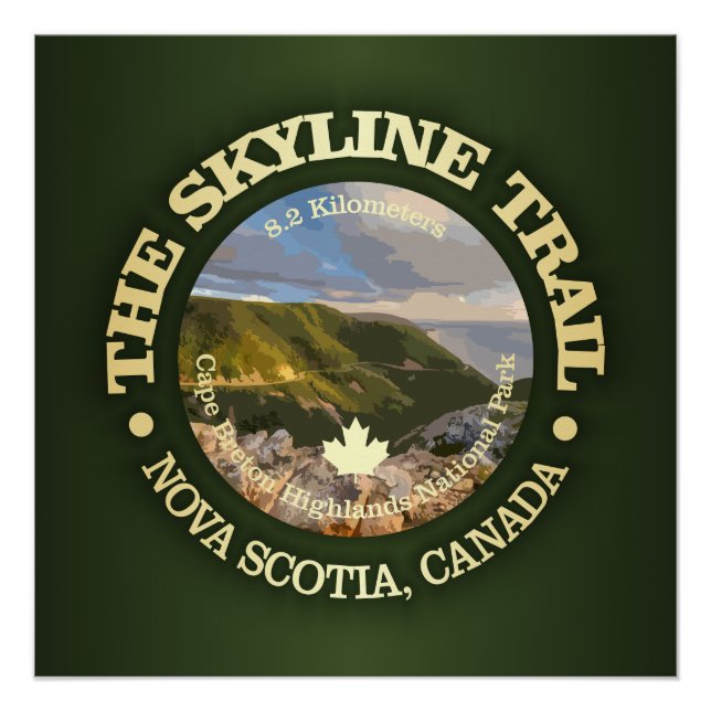 Pôster Skyline Trail (Nova Escócia) (Frente)
