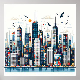 Poster Skyline Urbano