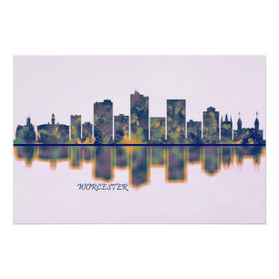 Pôster Skyline Worcester