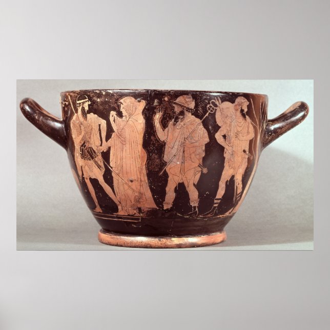 Pôster Skyphos de figuras vermelhas da Atta (Frente)