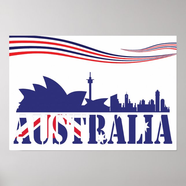 Poster Skyscaape Austrália (Frente)