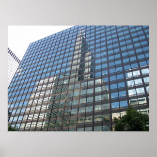 Poster Skyscrapers de Chicago vistos do rio