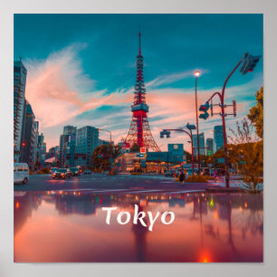 Poster Skytree Cidade do Japão