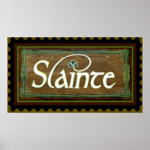 Pôster Slainte ~ II a sua saúde! St. Patricks