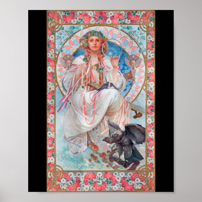 Poster Slavia, Mucha (Frente)