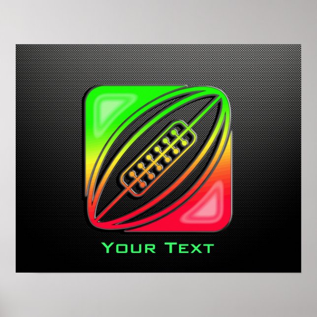 Pôster Sleek Rugby (Frente)