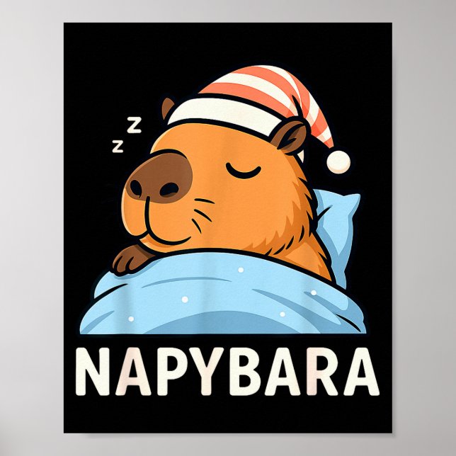 Poster Sleeng Capybara Napybara Sleepshirt Pajamas Boys G (Frente)