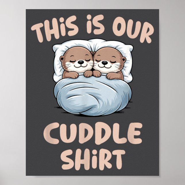 Poster Sleeng Otter Couple This Is Our Cuddle  (Frente)