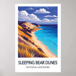 Poster Sleeping Bear Dunes National Lakeshore Travel