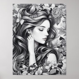 Poster Sleeping Woman