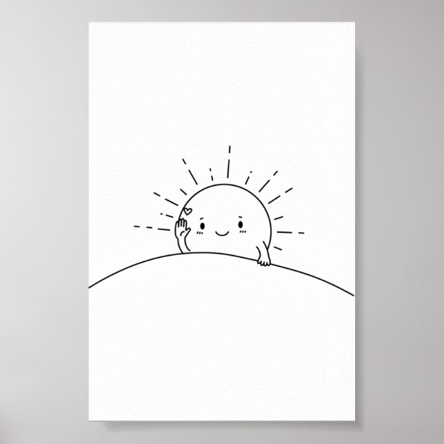 Poster Sleepy Sun Says Hi (Frente)
