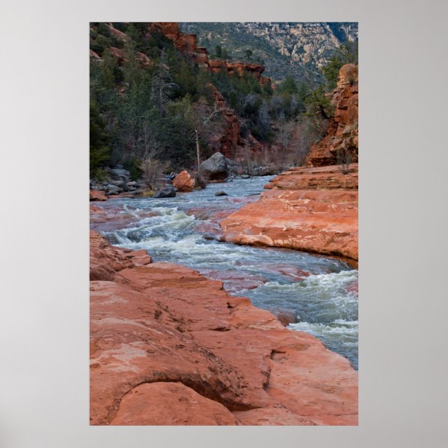 Poster Slide Rock em Sedona, AZ 3590 (Frente)