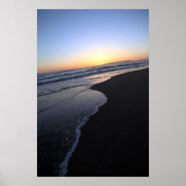 Pôster Sliding - Sunset Beach California