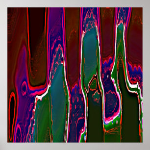Poster Slime Ken Gage Abstrato Surrealismo