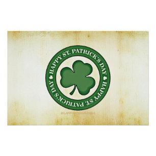 Pôster SlipperyJoe comemorando a Iris do Dia de São Patrí