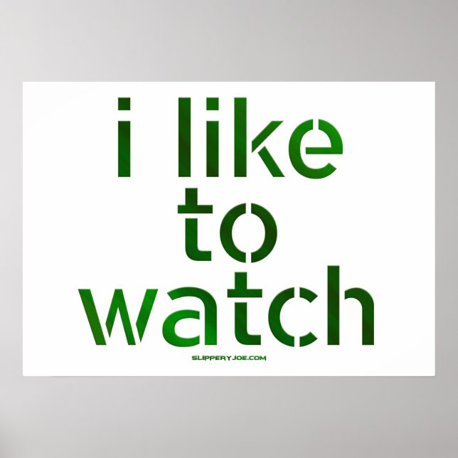 Poster SlipperyJoe gosta de assistir Voyeurismo espreitan (Frente)