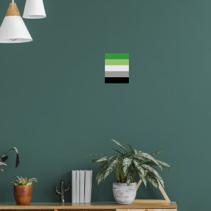 Poster SlipperyJoe's Aromtic Pride Flag gay Dom LGBTQ