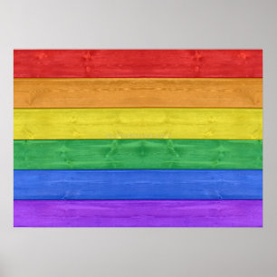 Poster SlipperyJoe's artístico orgulho gay flag gay doft