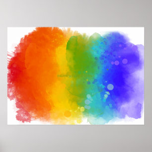 Poster SlipperyJoe's artístico Pride Splatter orgulho ga