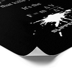 Poster SlipperyJoe's artístico Science matemática splat