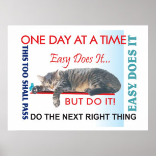 Pôster slogan da recuperação