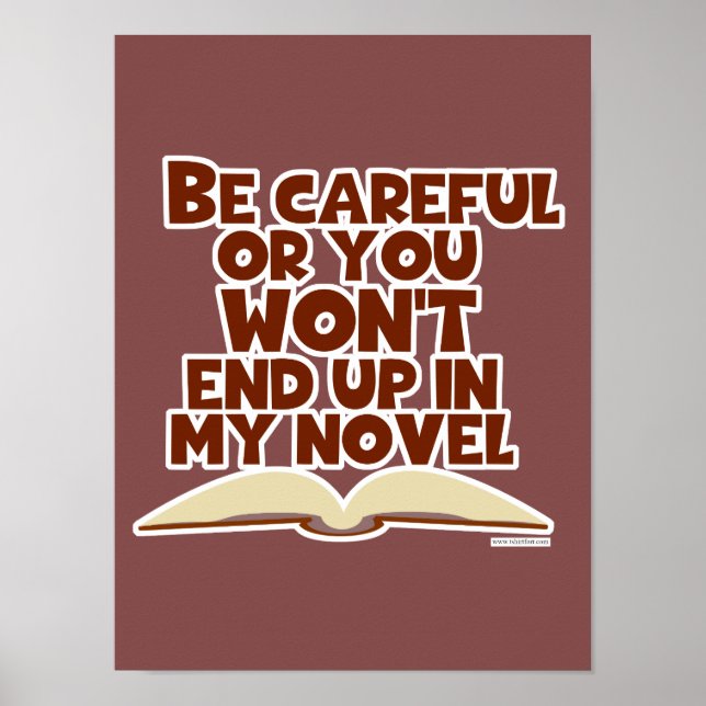 Poster Slogan De Autor De Personagem De Livro Muito Engra (Frente)
