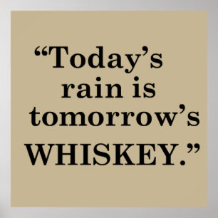 Poster slogan de uísque