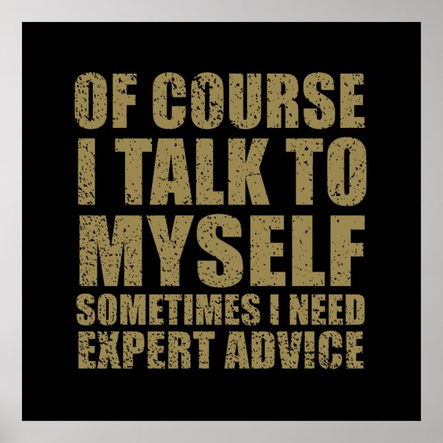 Poster Slogan sarcástico engraçado sarcasmo de humor (Frente)