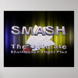 Pôster Slogan SUPERIOR do Badminton