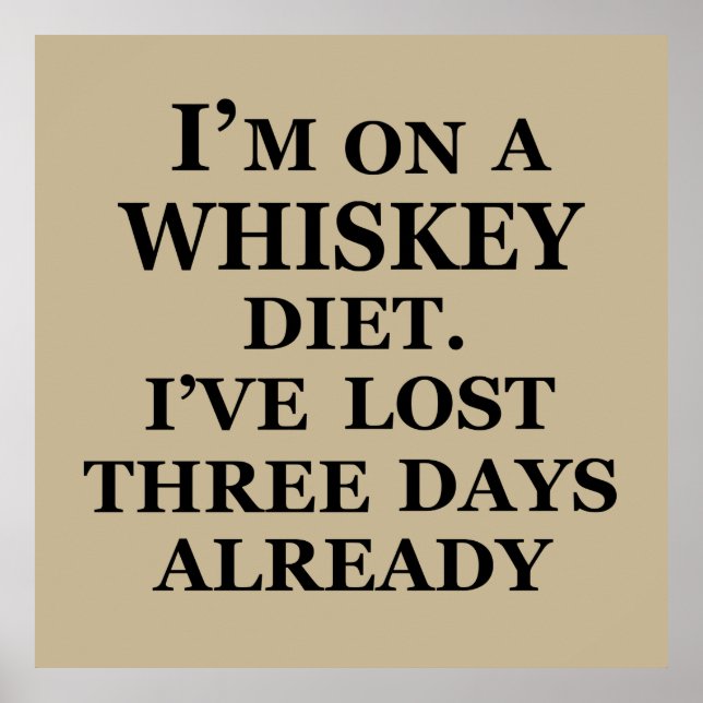 Poster slogan whiskey (Frente)
