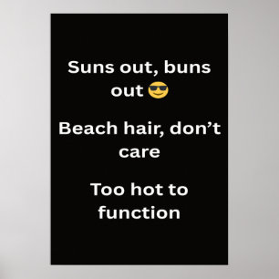 Poster Slogans Engraçados de Camisetas de Verão 2026 Tend