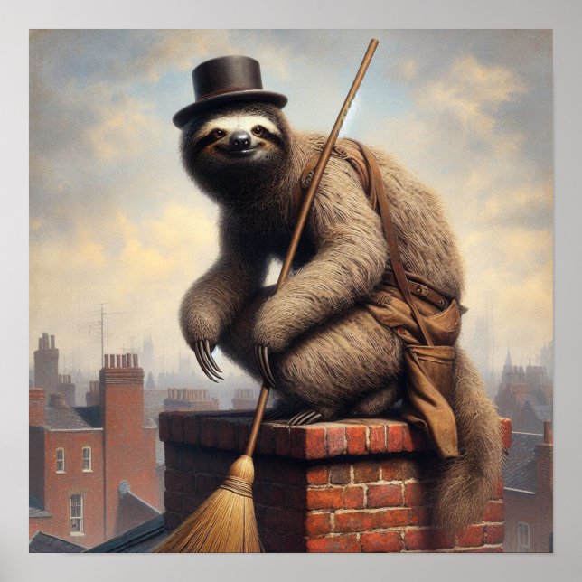 Poster Sloth Chimney Sweep (Frente)