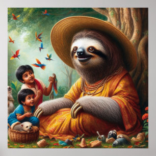 Poster Sloth Grandma