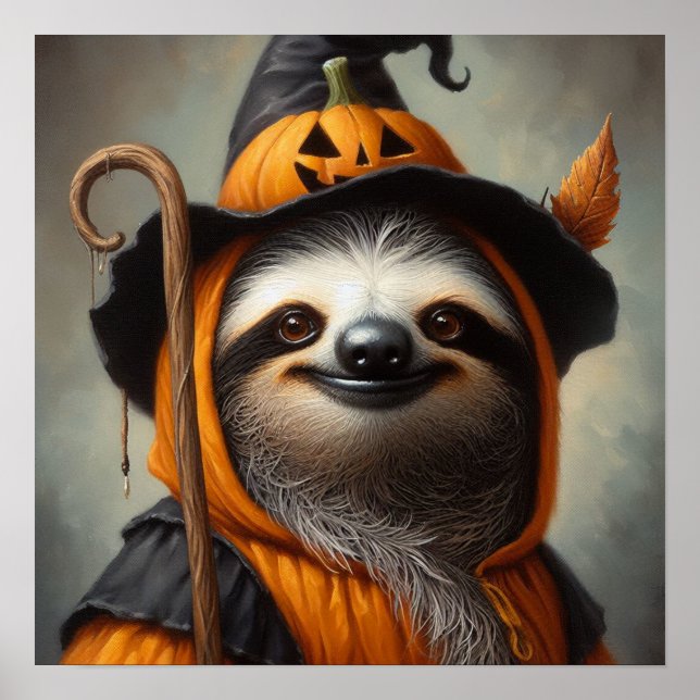 Poster Sloth Halloween (Frente)