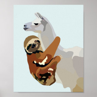 Poster Sloth Lama