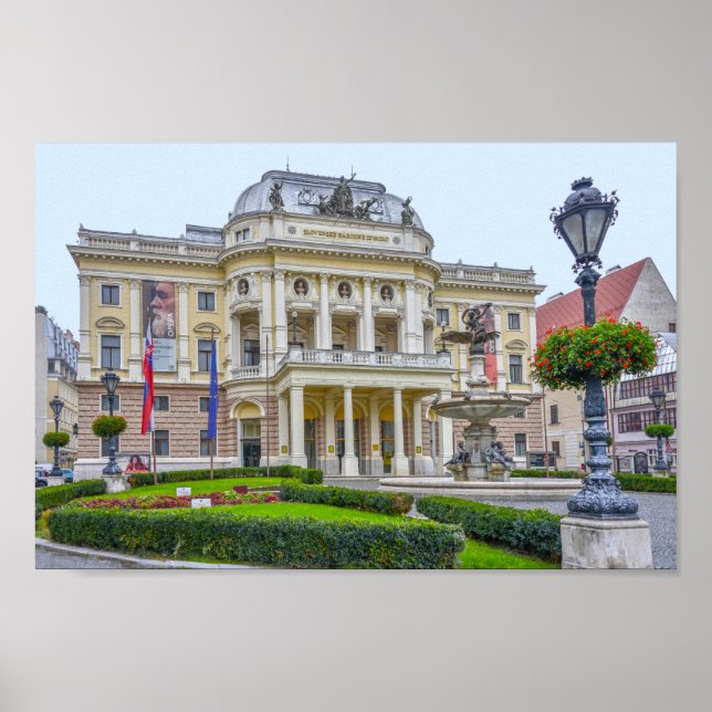 Poster Slovak National Theatre, Bratislava, Slovakia (Frente)