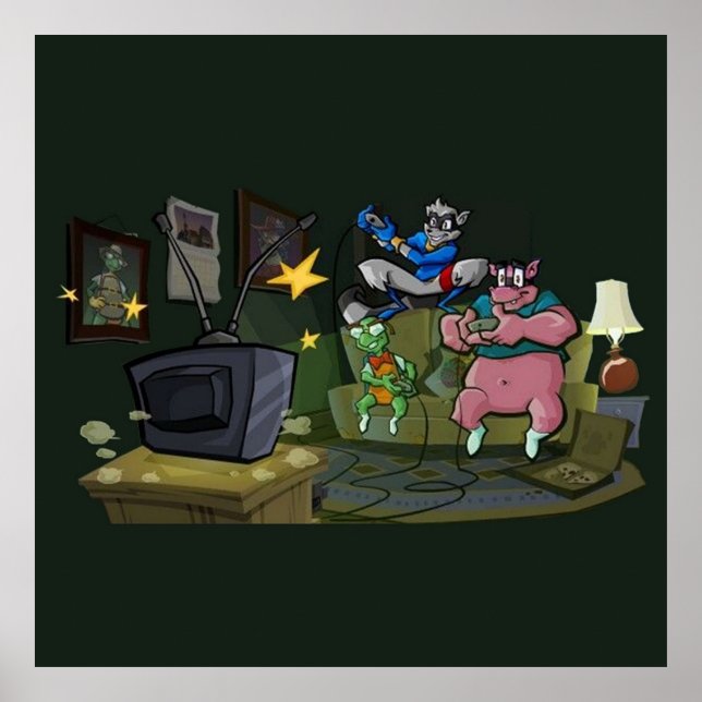 Poster Sly Cooper (Frente)