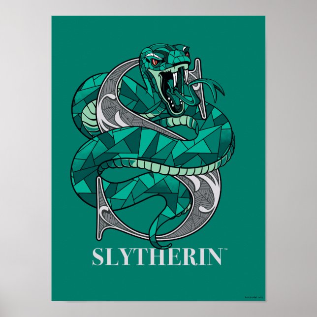 Poster SLYTHERIN™ Crosshatch Emblem (Frente)