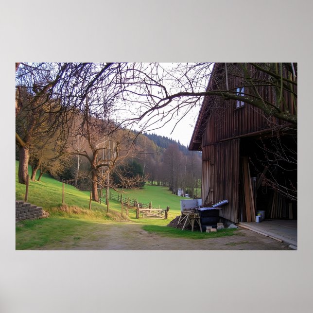 Poster Small Farm in Germany (Frente)