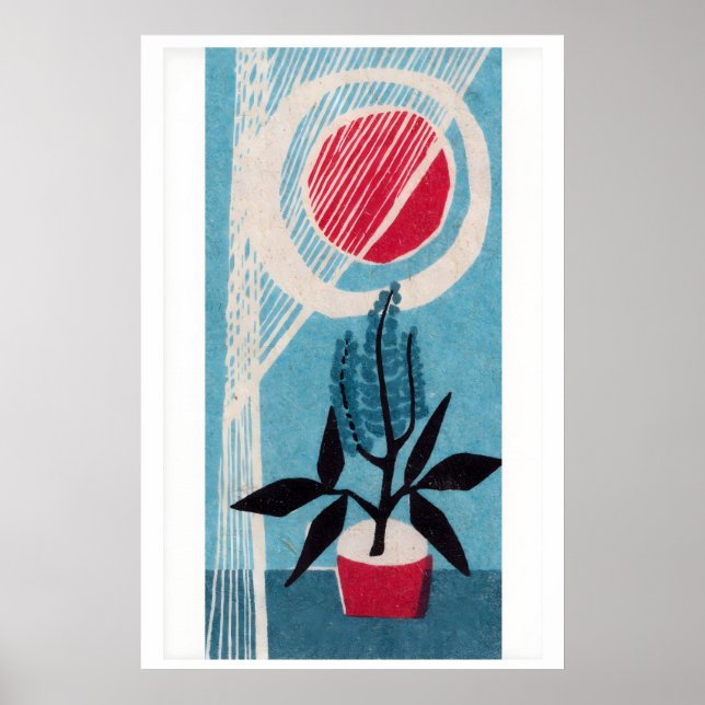 Poster Small Houseplant in Sun - Matchbox Print (Frente)