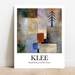 Poster Small Picture of Fir Trees by Paul Klee
