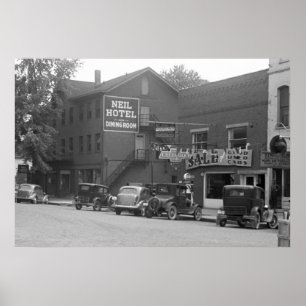 Poster Small Town Ohio, anos 30