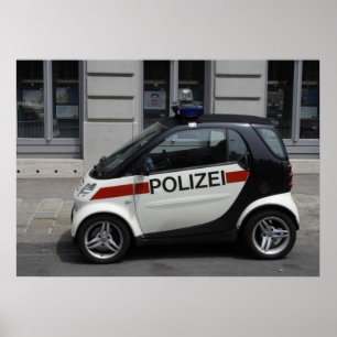 Pôster Smart Polizei Auto