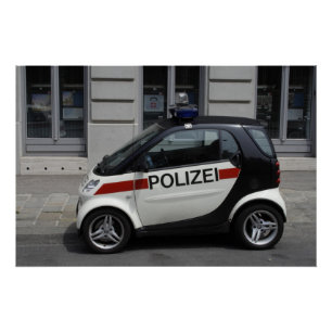 Pôster Smart Polizei Auto
