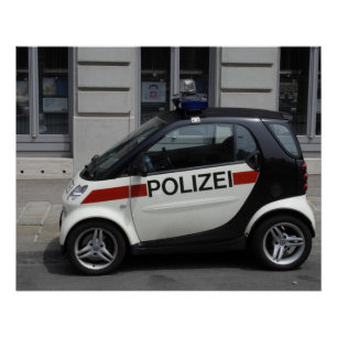 Pôster Smart Polizei Auto