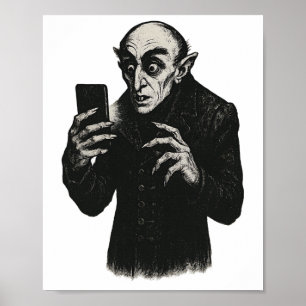 Poster Smartphone Nosferatu Selfie Count Orlok Ha